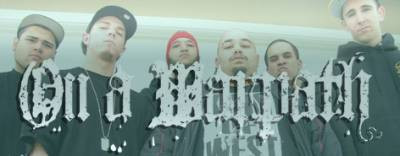 Group of six individuals posing together, wearing casual clothing and hats, with a text overlay that reads 'On a Bontah'.